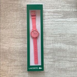 Kids pink Lacoste watch